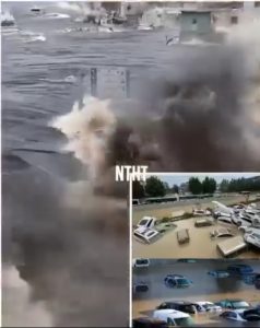 😭9.1 magnitude earthquake also causes a large Tidal in the city of…See more